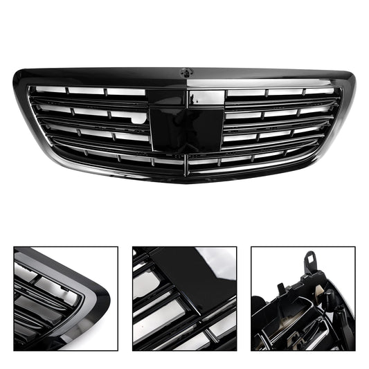 Grille Avant Style Maybach pour Mercedes-Benz Classe S W222 S400 S450 S500 S550 S560 S580 S600 S650 S680 (2014-2020) – Avec ACC
