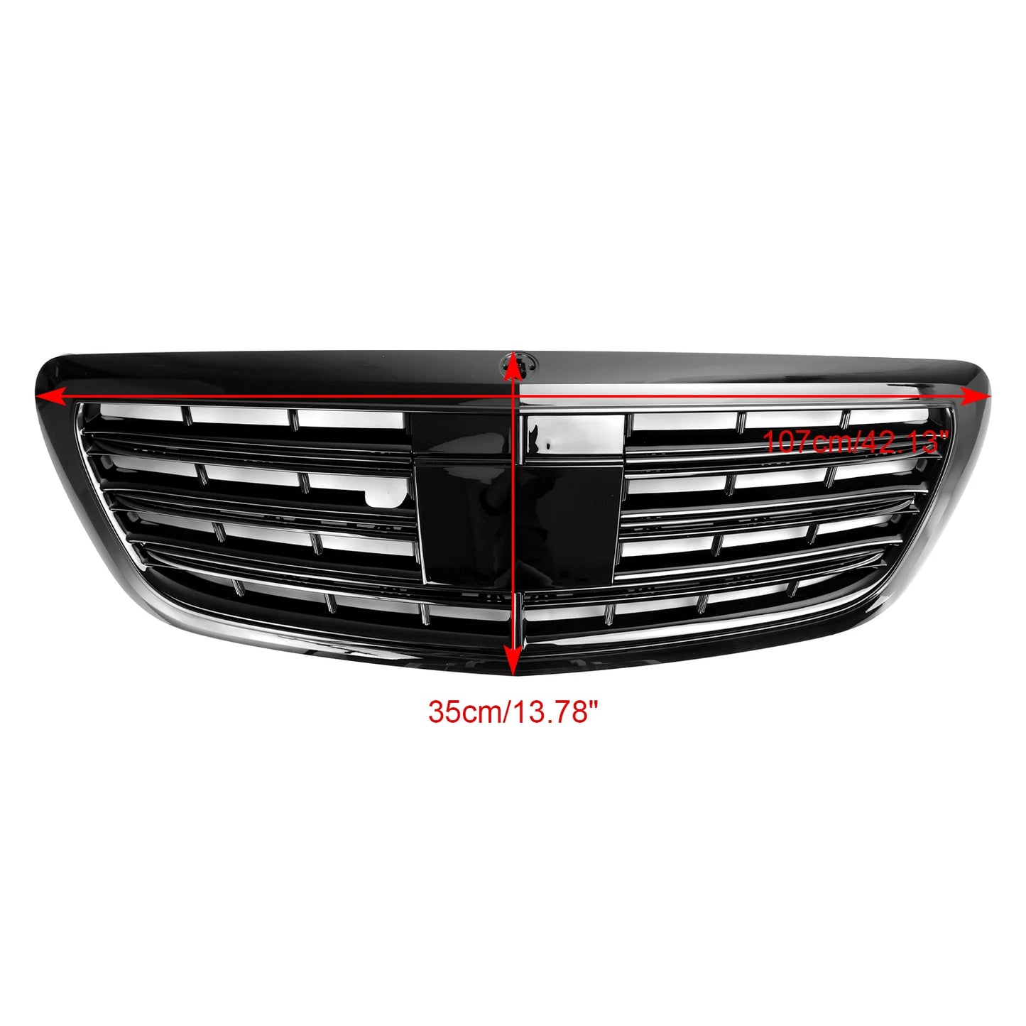 Grille Avant Style Maybach pour Mercedes-Benz Classe S W222 S400 S450 S500 S550 S560 S580 S600 S650 S680 (2014-2020) – Avec ACC