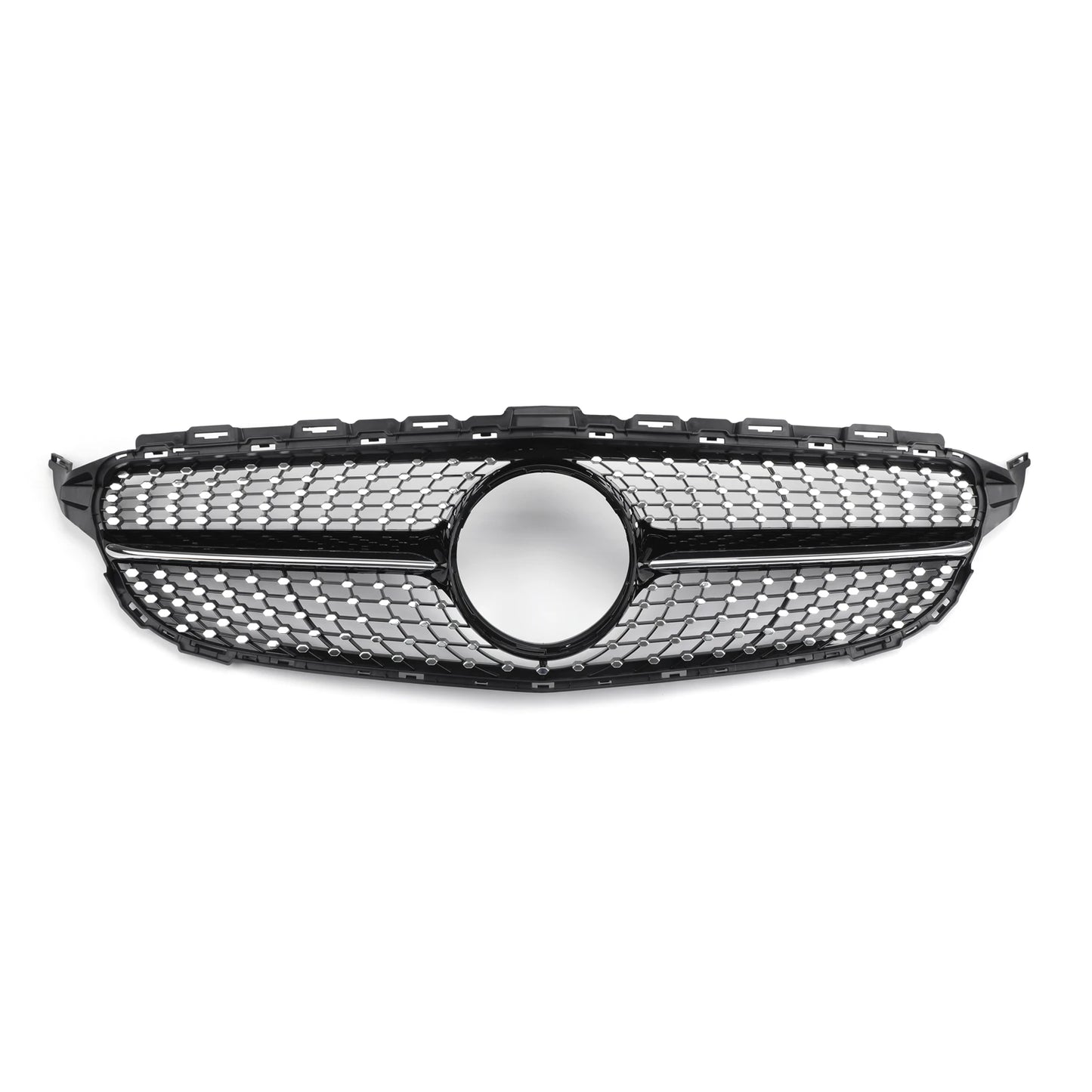 Grille Supérieure Avant pour Mercedes-Benz Classe C W205 C200 C250 C300 C350 AMG (2015-2018)