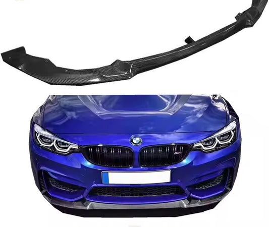 Lame de pare-chocs avant en fibre de carbone BMW M4 F82 M3 F80 CS