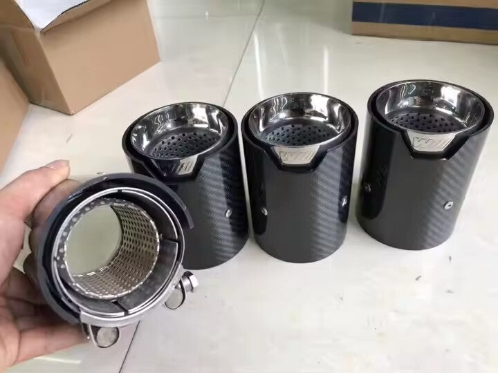 Silencieux d’échappement en fibre de carbone BMW M2, M3 et M4
